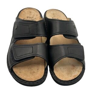 Finn Comfort Jamaica strap Sandal Utility Chic Minimalist Black Size 7